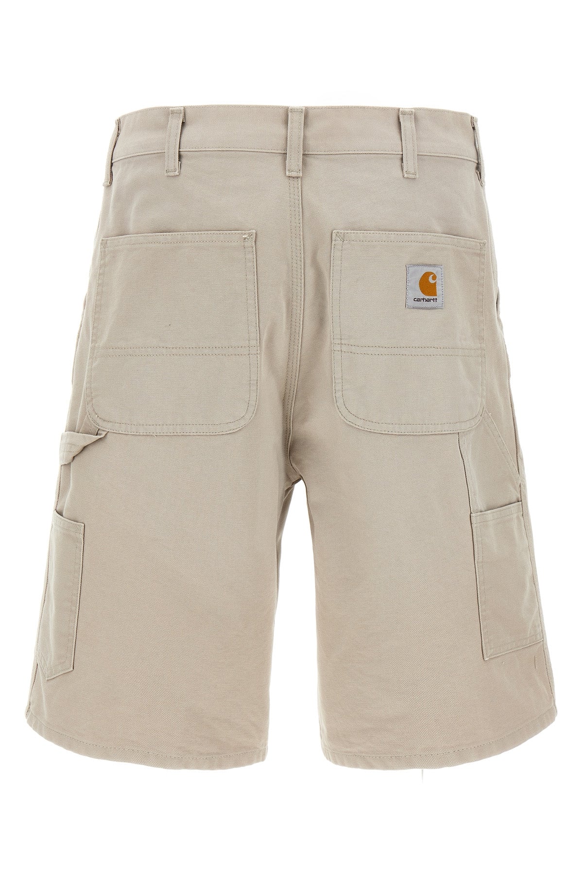 single knee cotton bermuda shorts
