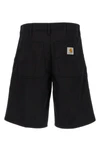 simple bermuda shorts in medium-weight polyester-cotton twill