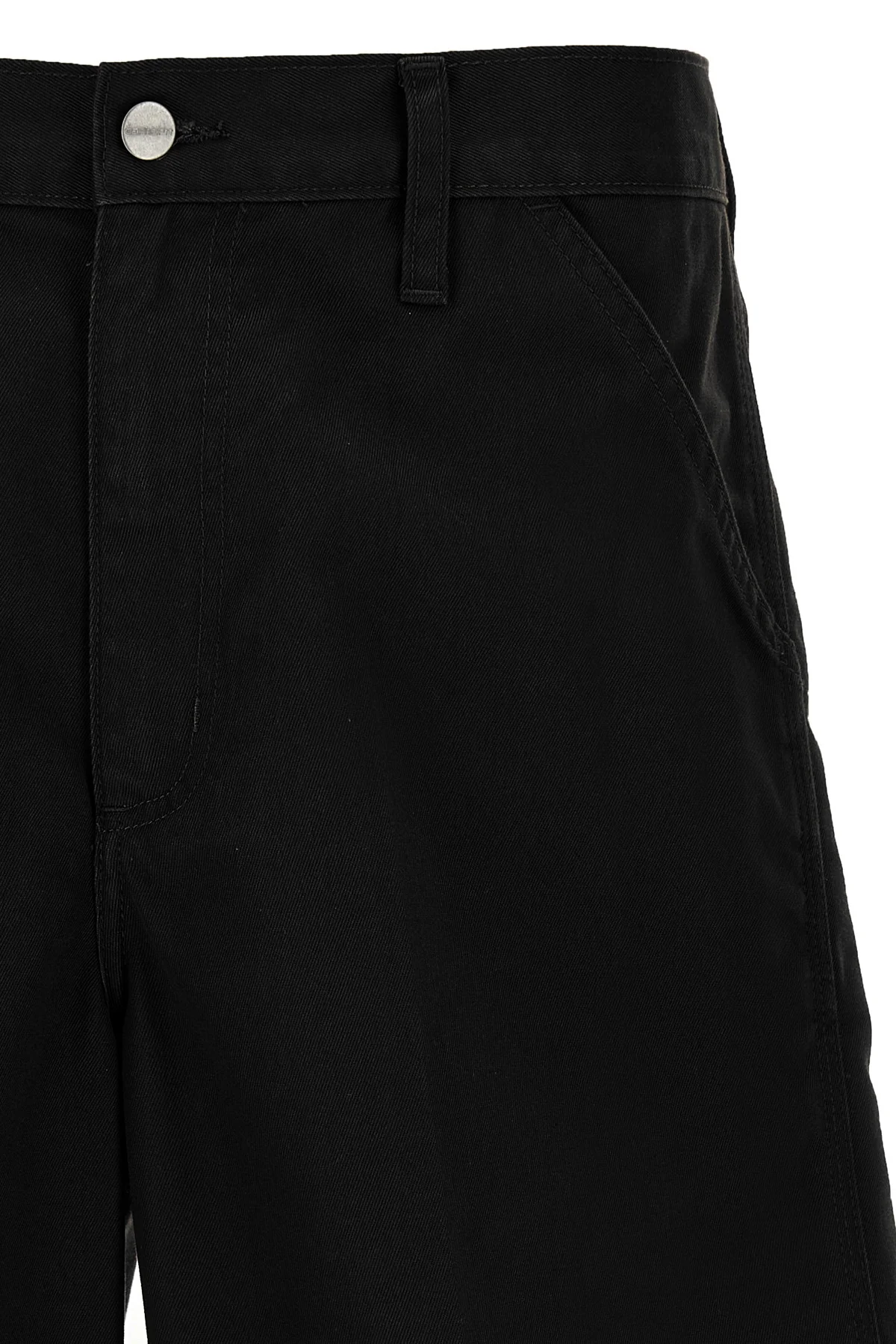simple bermuda shorts in medium-weight polyester-cotton twill
