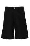 simple bermuda shorts in medium-weight polyester-cotton twill