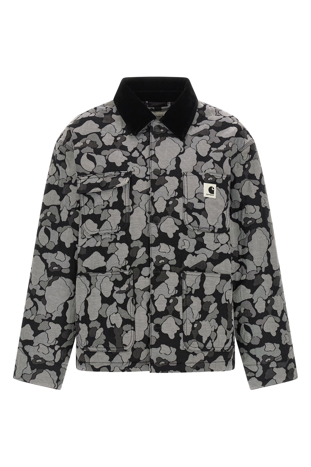 CARHARTT WIP XS tapestry chore coat floral jacquard jacket in velvet jacquard