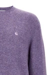 curtis sweater in mélange wool yarn blend