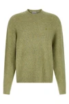 curtis sweater in mélange wool yarn blend