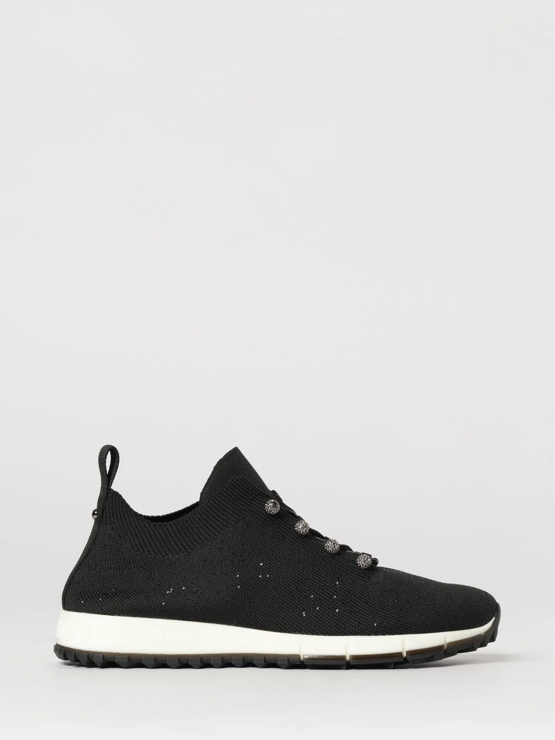 veles stretch jersey sneakers with embroidered sequins
