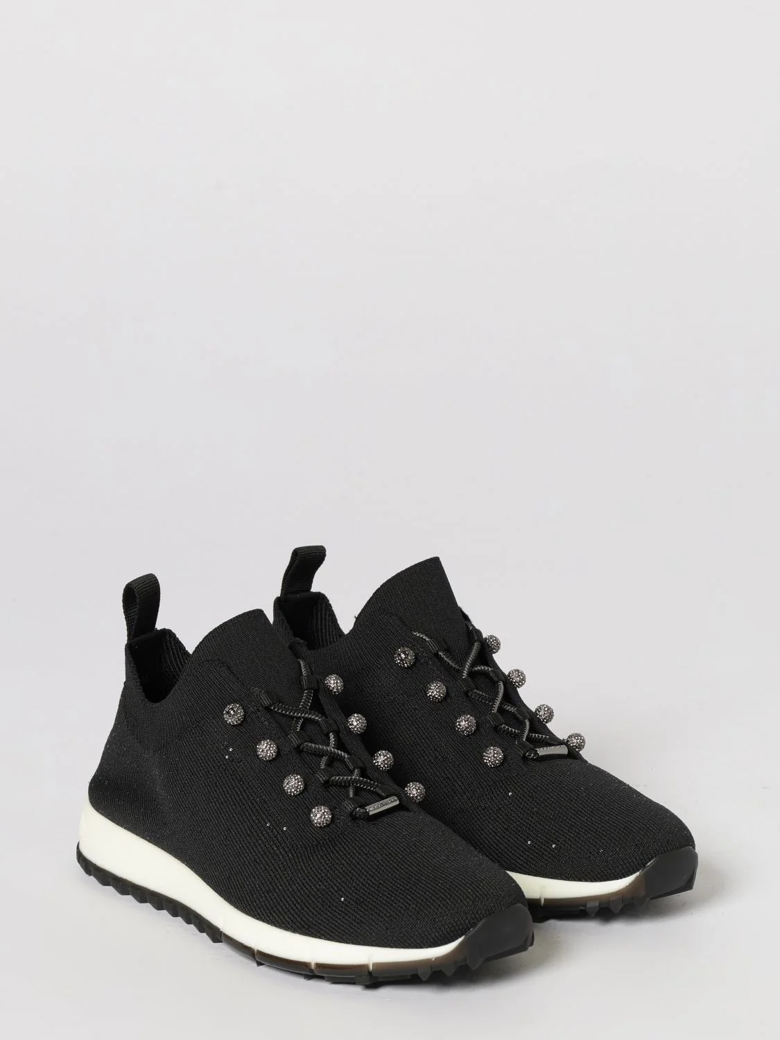 veles stretch jersey sneakers with embroidered sequins