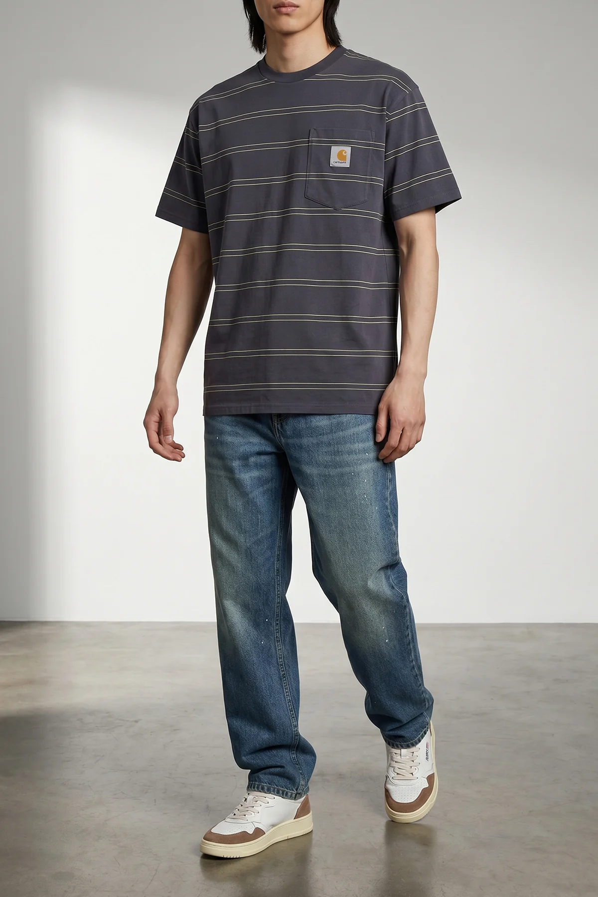 CARHARTT WIP L bert pocket cotton blend jersey t-shirt