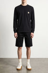 brader shorts in cotton twill of medium weight cooper