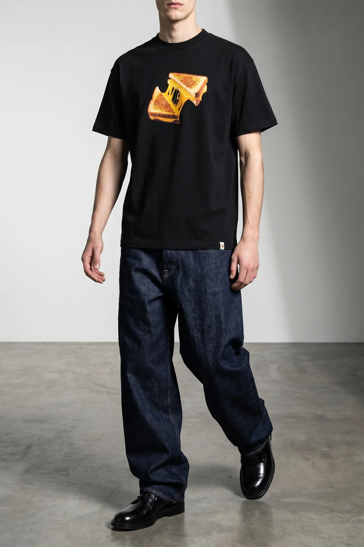 CARHARTT WIP L cheese toast organic cotton crew neck t-shirt