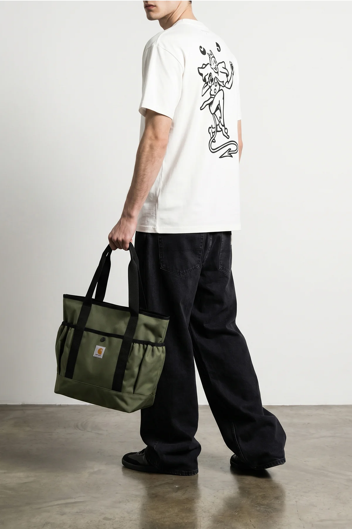CARHARTT WIP OS clapton waterproof polyester canvas shopping bag