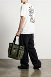 clapton waterproof polyester canvas shopping bag