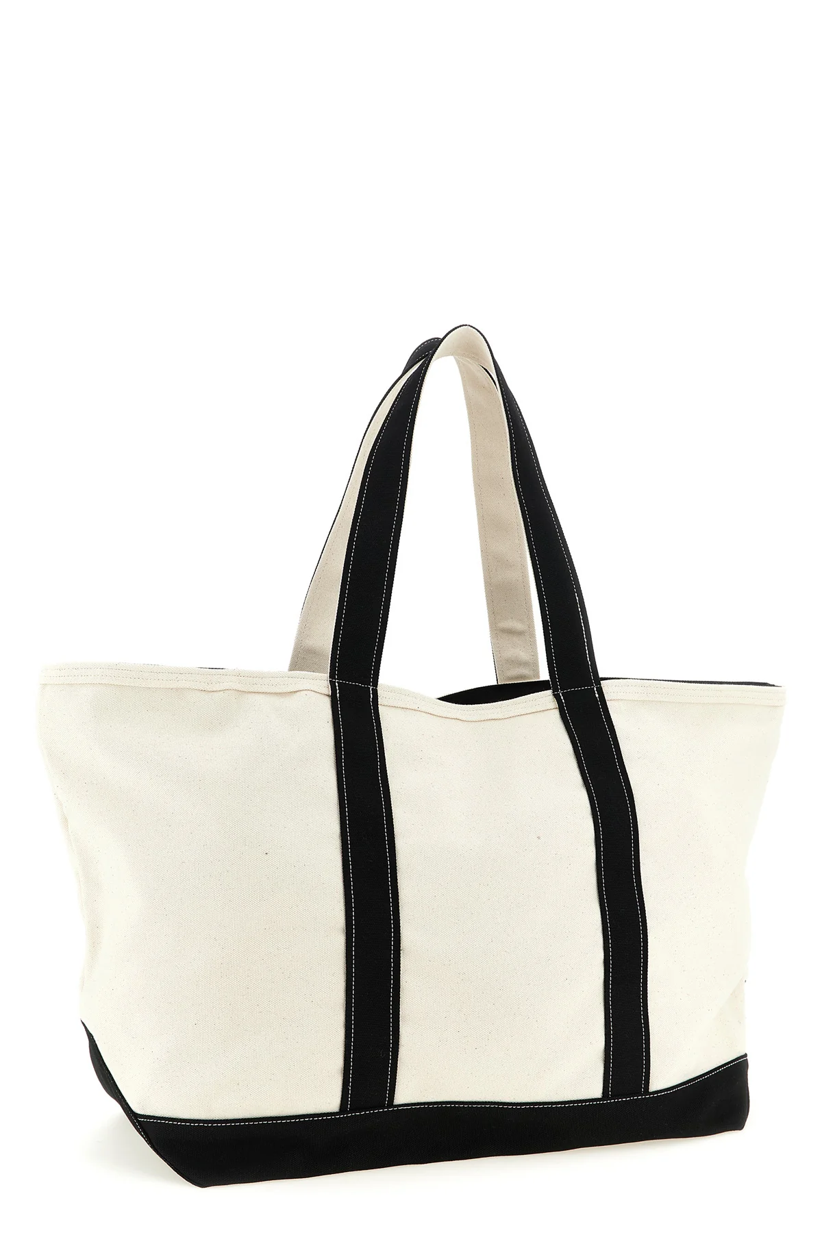 canvas beach tote shopping bag in heavy cotton and polyester canvas