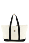 canvas beach tote shopping bag in heavy cotton and polyester canvas