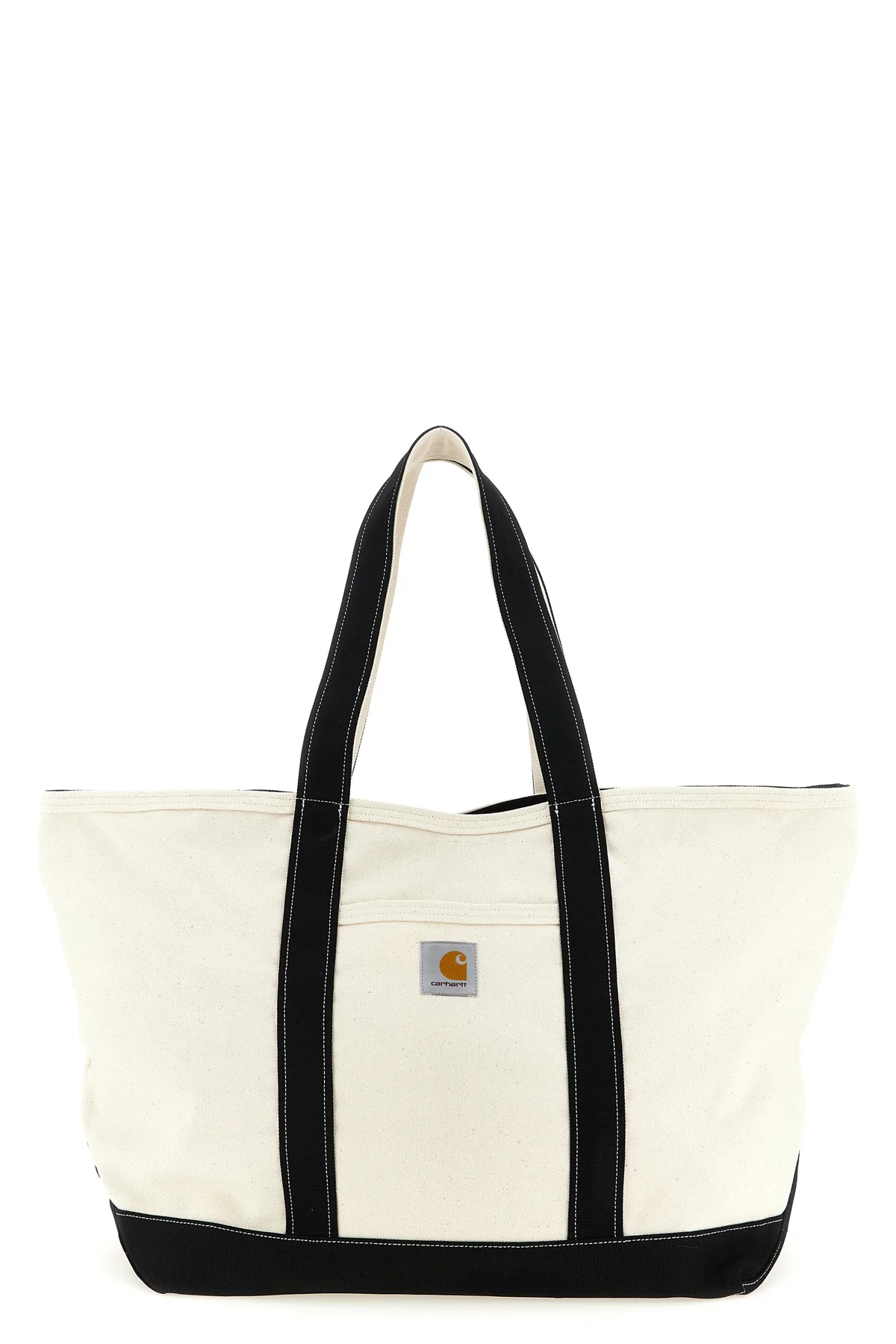 canvas beach tote shopping bag in heavy cotton and polyester canvas