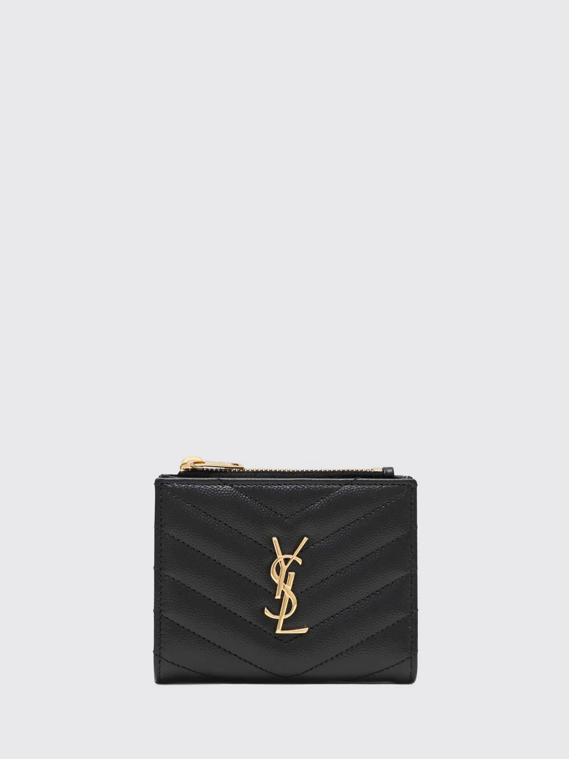 cassandre wallet in quilted grain de poudre leather