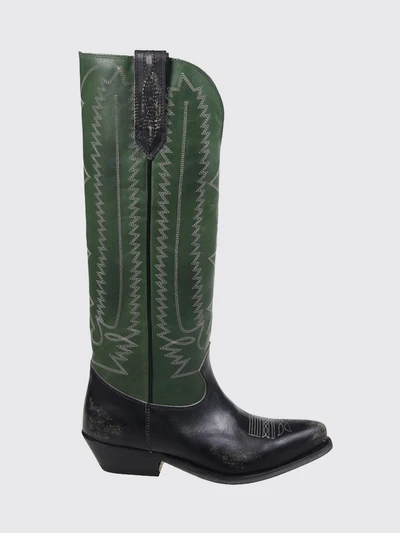 wish star embroidered leather boots