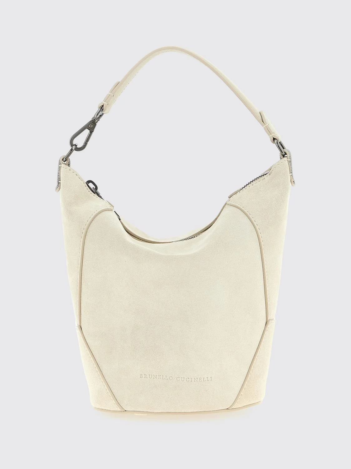 BRUNELLO CUCINELLI OS bc duo suede bucket bag with monile