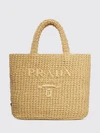 mini logo raffia handbag