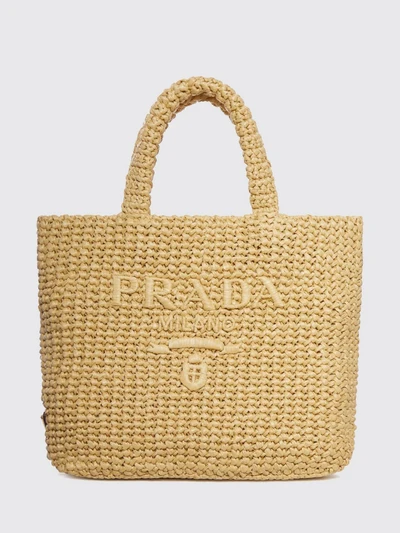 mini logo raffia handbag