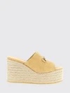 wedge espadrilles in suede with embossed gg monogram