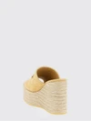 wedge espadrilles in suede with embossed gg monogram