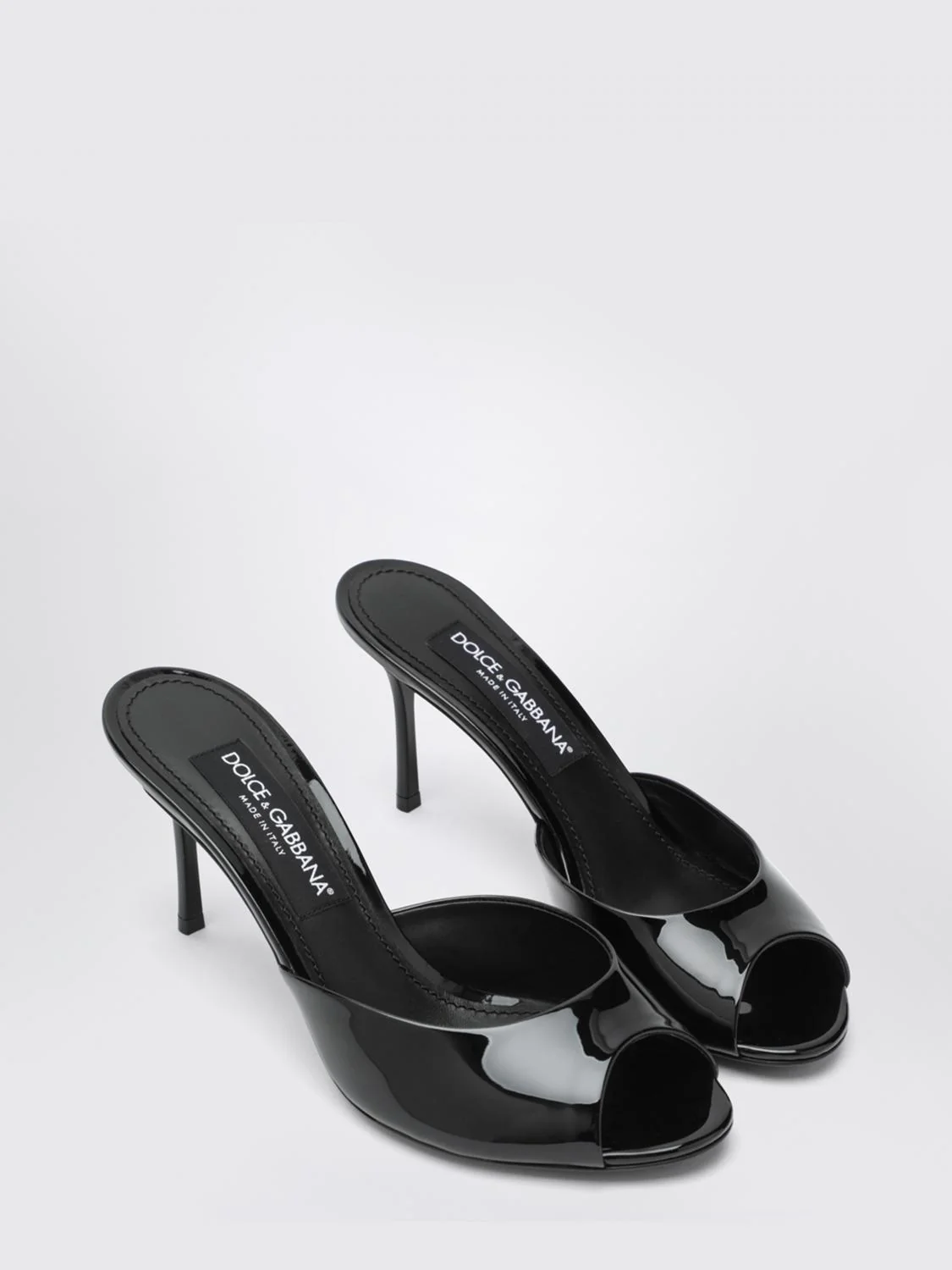 keira patent leather mules