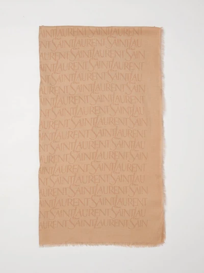 modal and cashmere scarf with jacquard logo