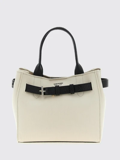 audrey cotton twill and leather bag