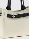 audrey cotton twill and leather bag