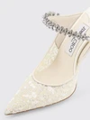 bing lace mules with set rhinestones