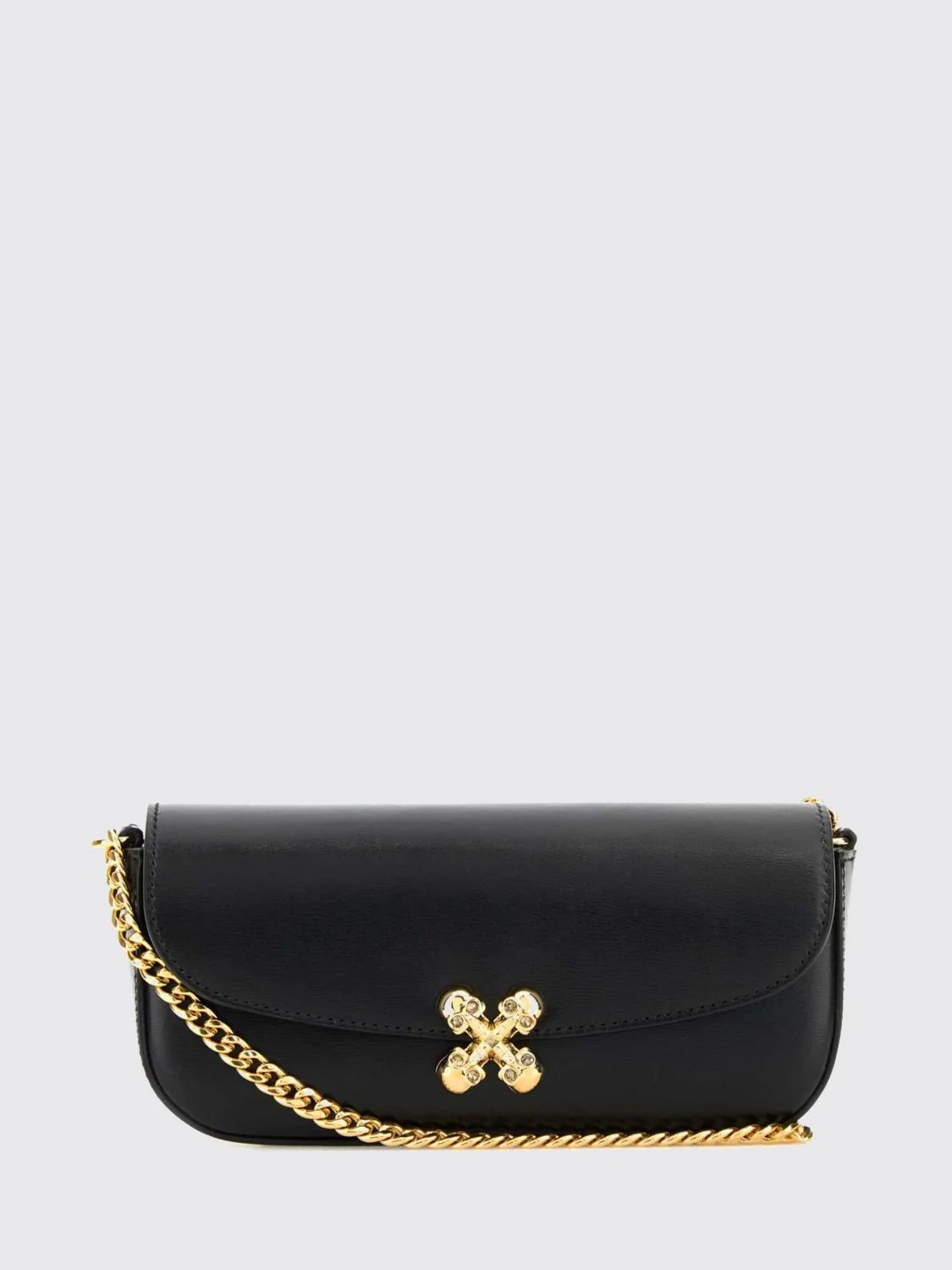 MCQUEEN OS skull flower leather bag