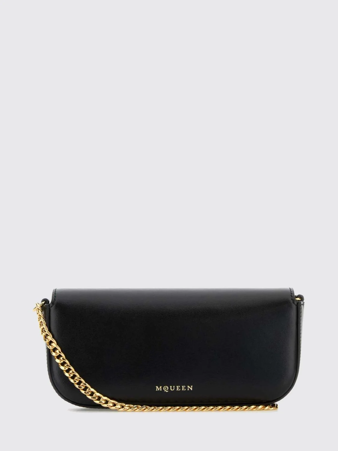 MCQUEEN OS skull flower leather bag