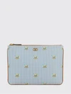 le chat de la maison grained leather pouch