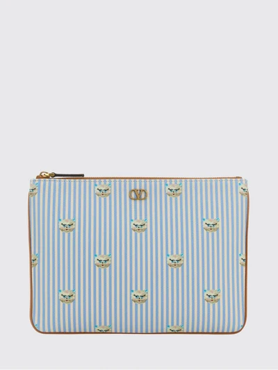 le chat de la maison grained leather pouch