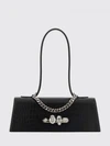 jewelled croc-print leather bag