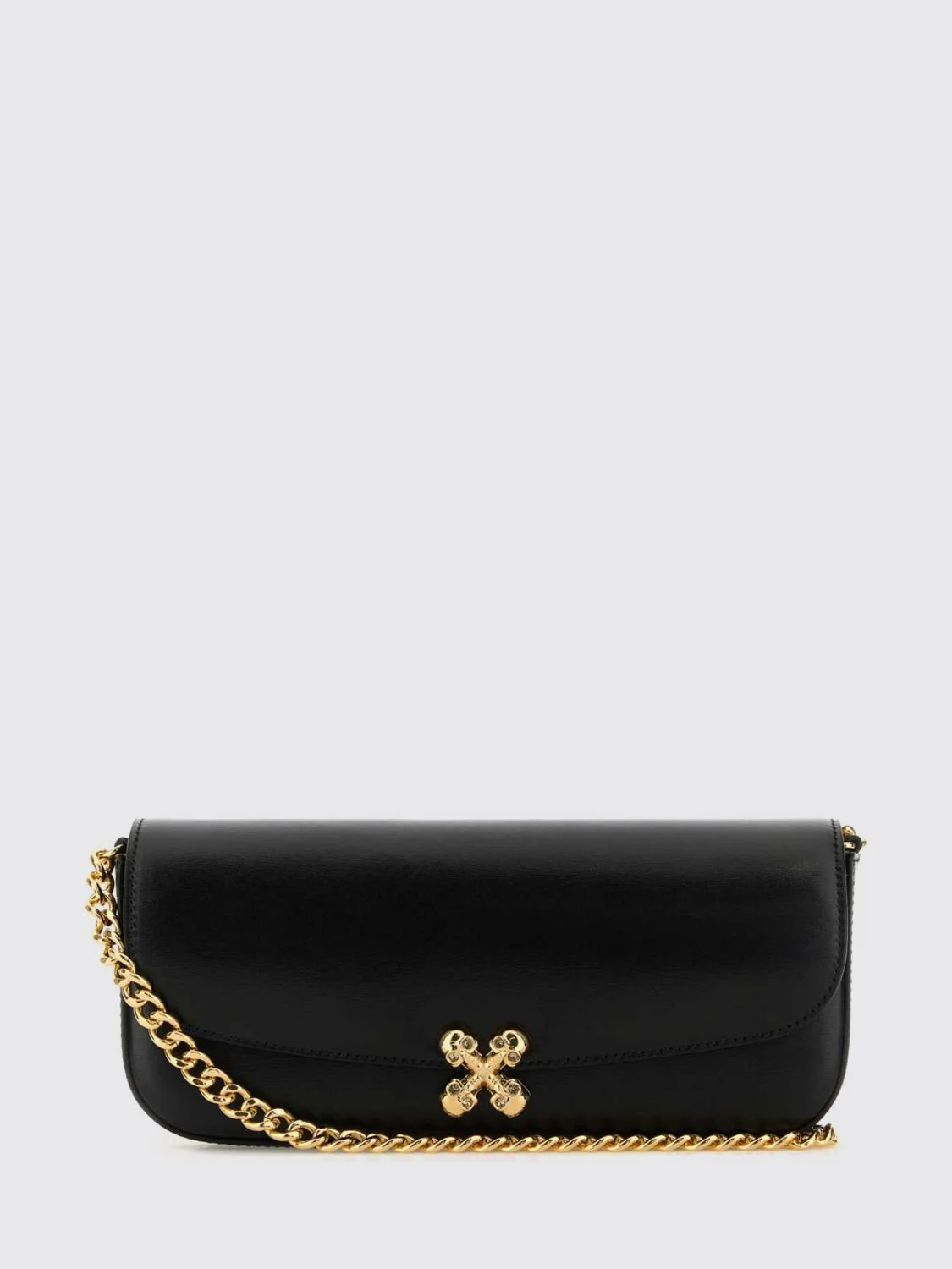 MCQUEEN OS skull flower leather bag