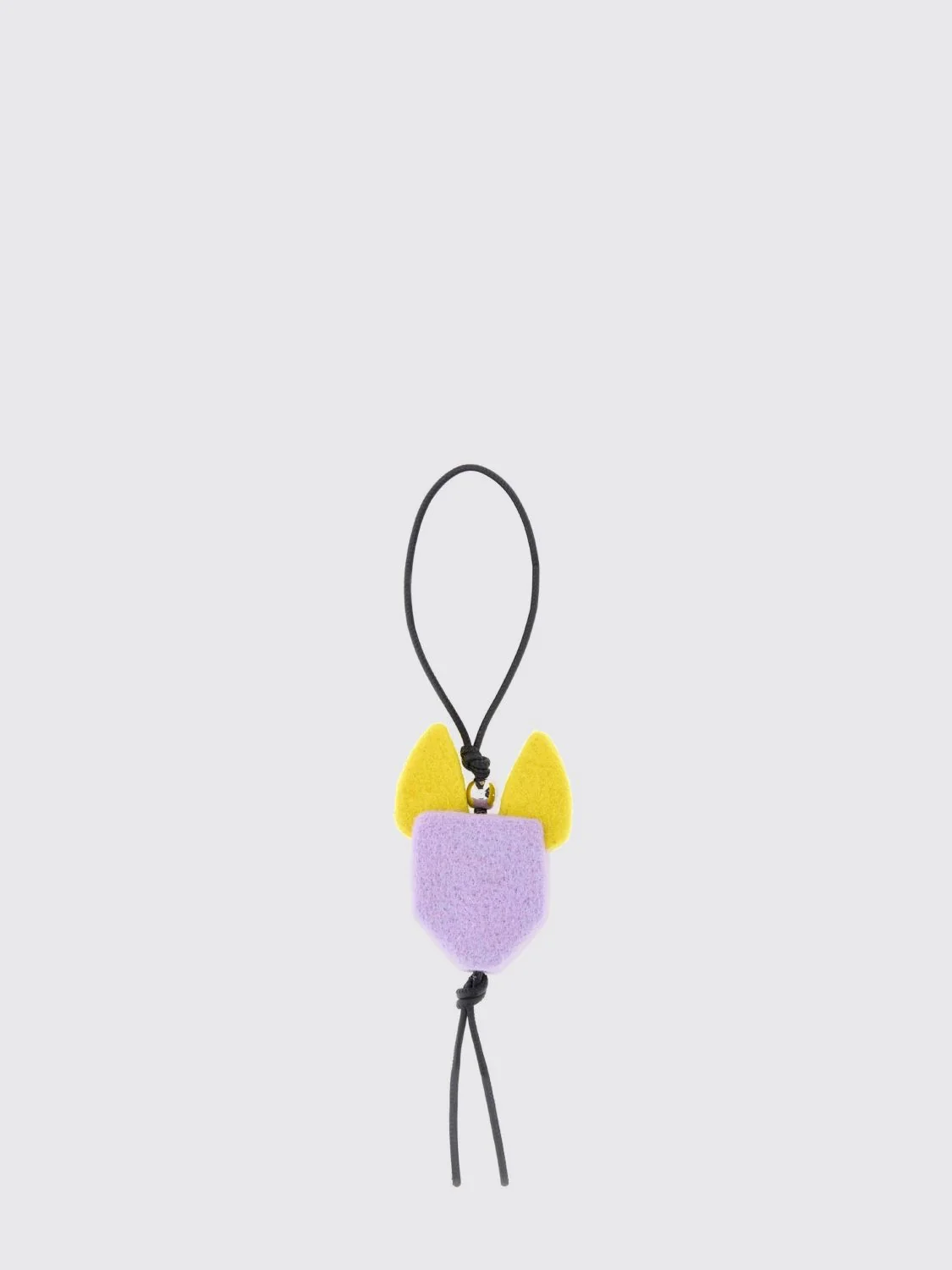 multicolor felt cat keychain