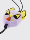 multicolor felt cat keychain