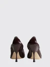 pucker leather pumps