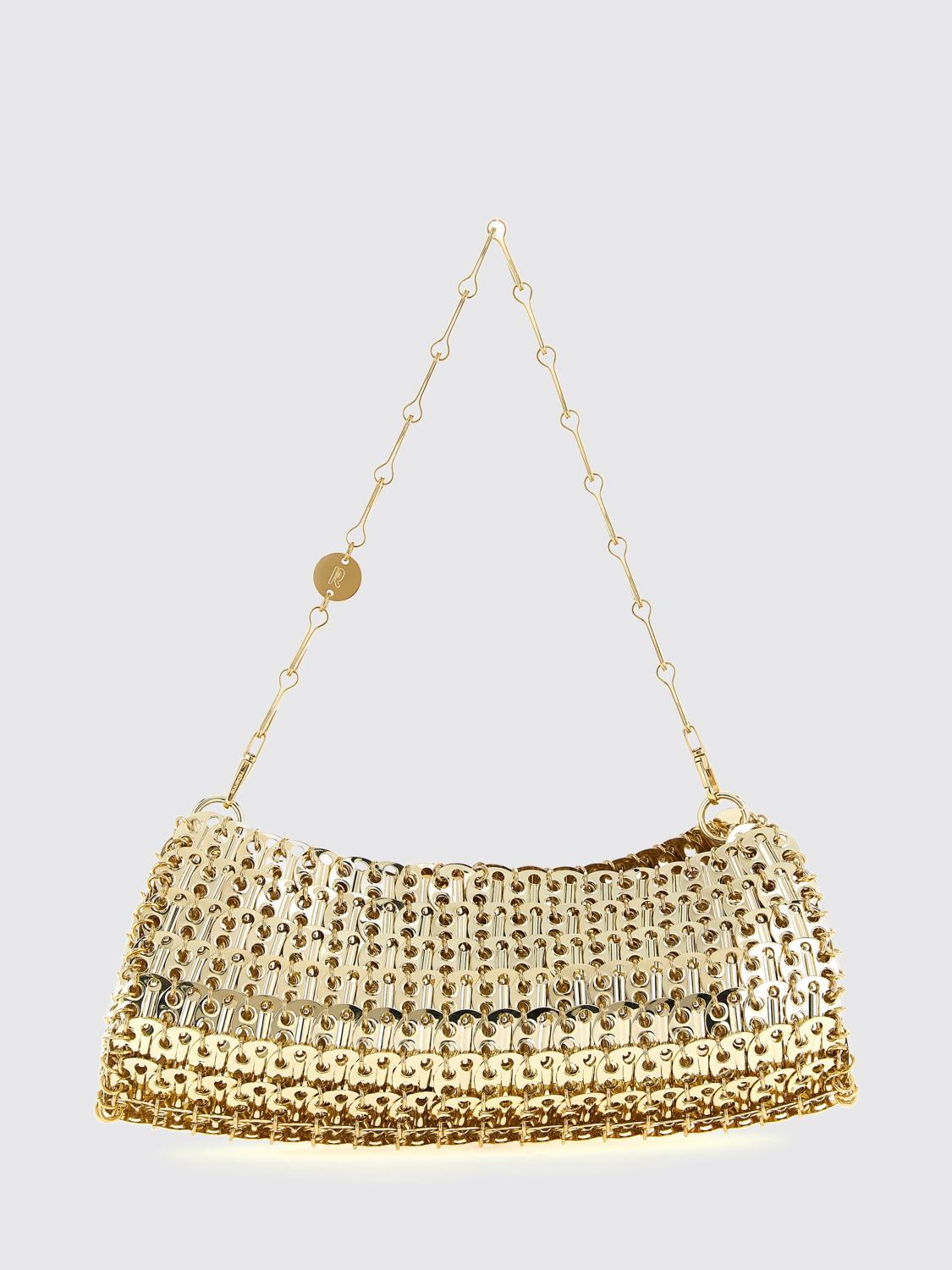 RABANNE OS 1969 brass mesh bag