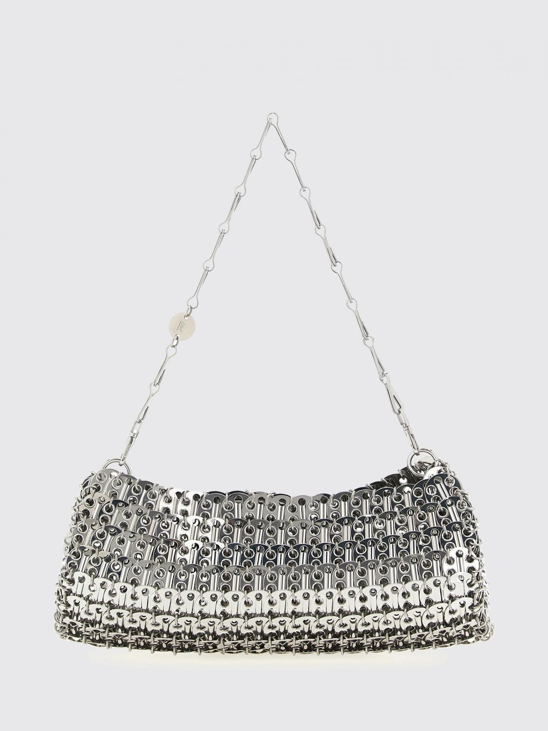RABANNE OS 1969 brass mesh bag
