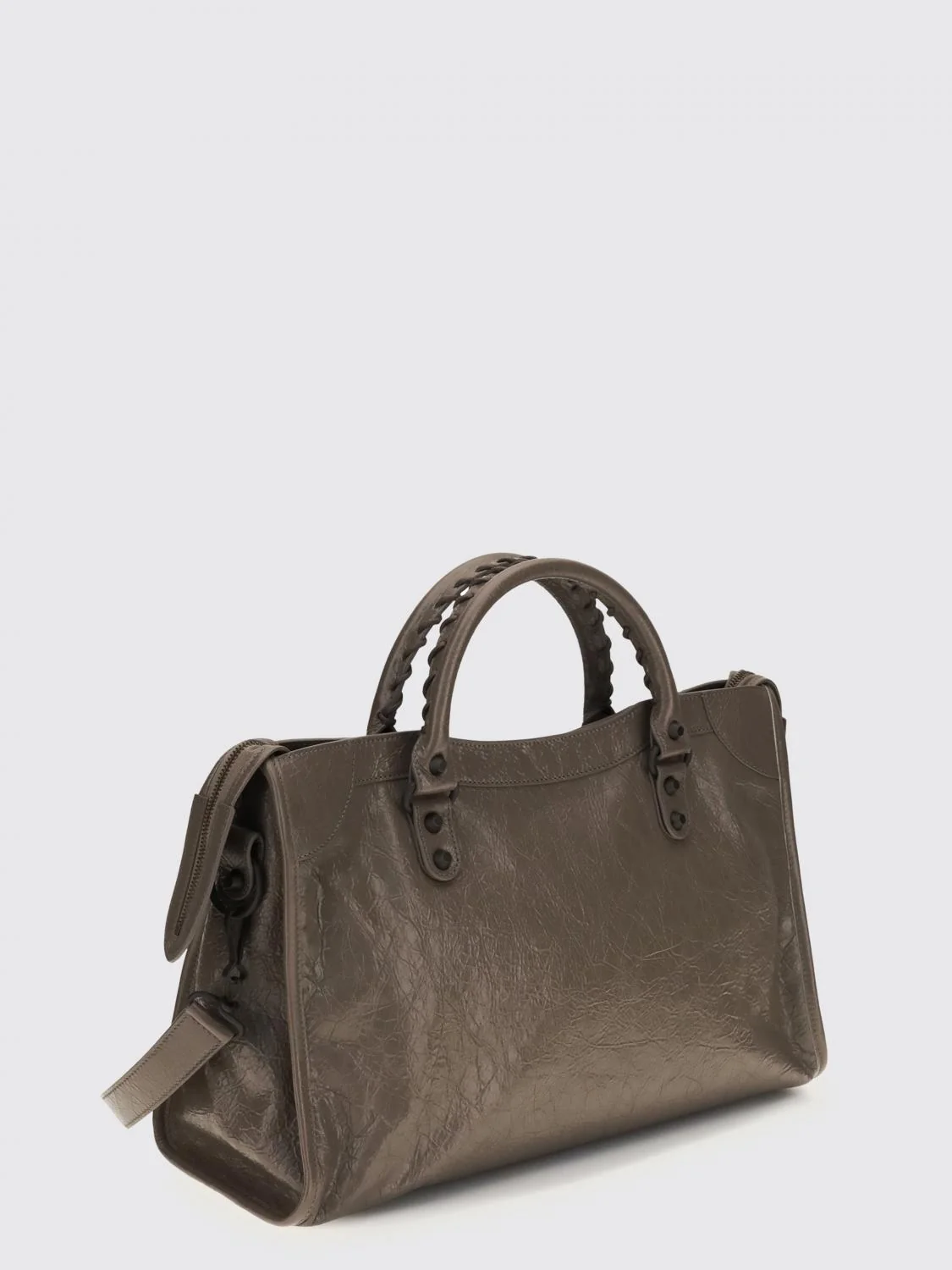 BALENCIAGA OS le city arena leather bag