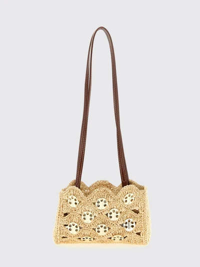 1969 bag in raffia and brass