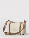 chloé carry cotton bag with jacquard logo