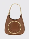 perforated logo faux leather bag