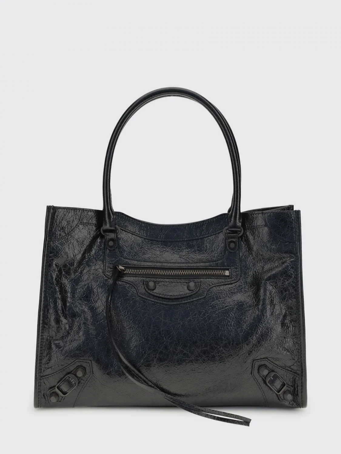 BALENCIAGA OS le city arena leather tote bag