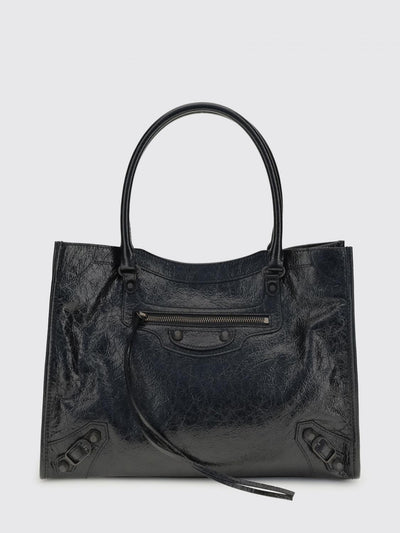 le city arena leather tote bag