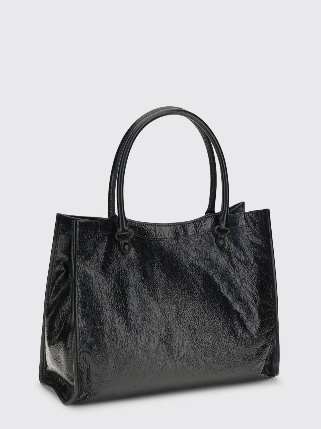 BALENCIAGA OS le city arena leather tote bag