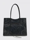 le city arena leather tote bag