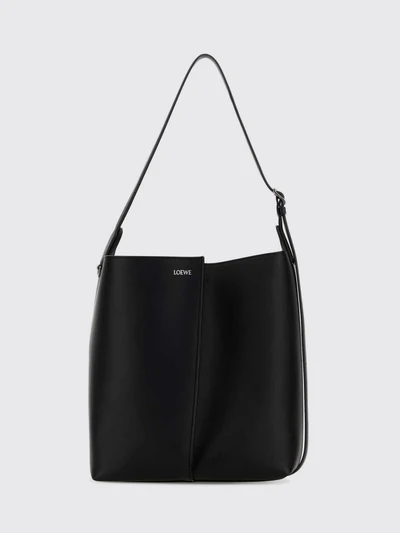 cylindrical calfskin leather shoulder bag with embossed logo
