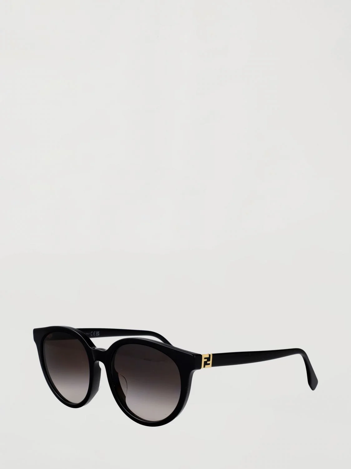 rounded sunglasses in acetate with ff monogram logo detail